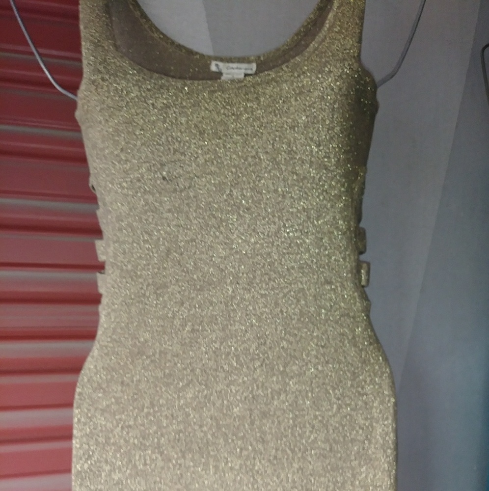 Gold dress